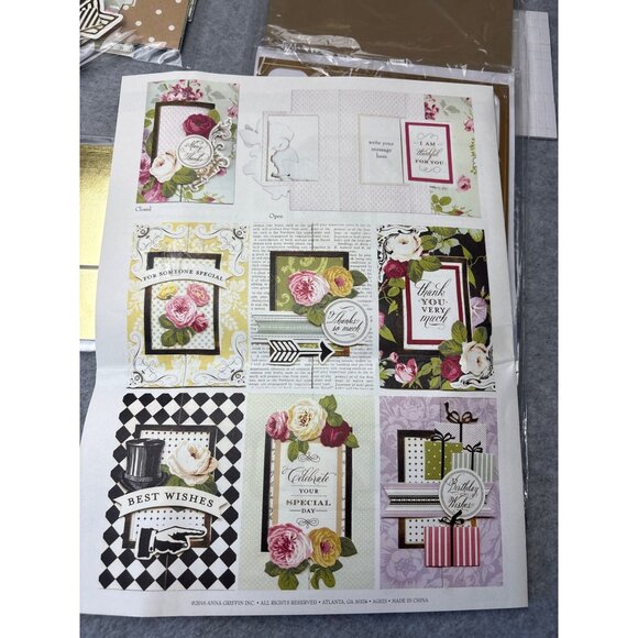 Anna Griffin Fancy Flips Card Making Kit & Cutting Dies New Makes 30 Cards - Picture 8 of 16